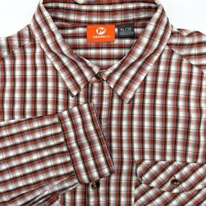 Merrell Men's‎ Long Sleeve Multicolor Striped XL Button Up Outdoor Hiking Pocket